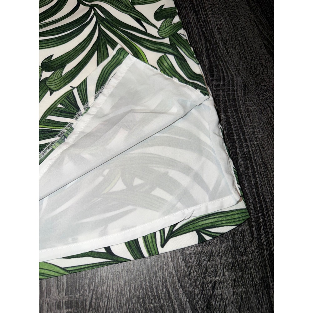 Eliane Rose NEW Tropical Palm Leaf Two Piece Set  Top‎ Skirt Resort Wear Size L - Picture 9 of 14